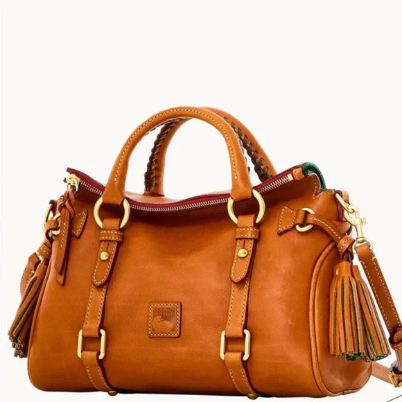 Dooney & Bourke Caramel Leather Satchel - Picture 1 of 1